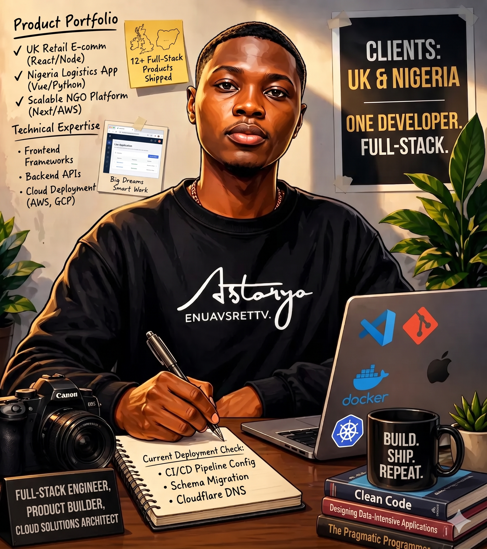 Portrait of James Adewara